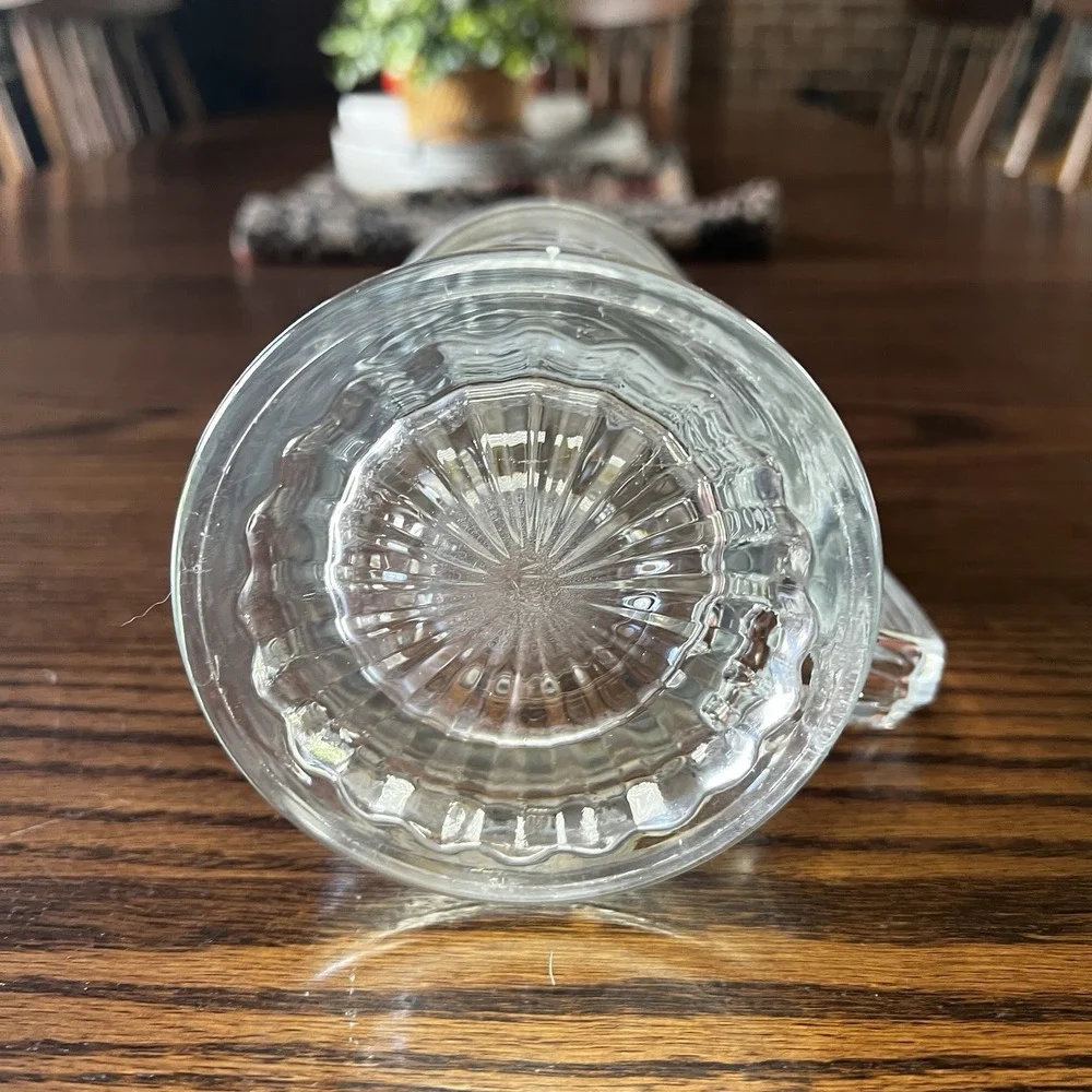 Vintage Old Spice Etched Salem Ship Glass‎ Beer Stein Metal Lidded Bar Mug 1866